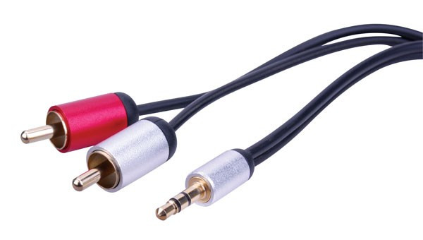Vanco SRCA35MM06 6ft. Slim 3.5mm to Dual RCA Stereo Cable