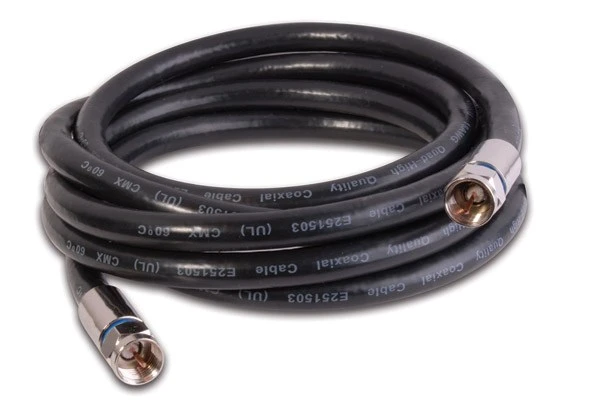 Vanco 200-007-25W 25ft. White RG6 Quad Coaxial Cable