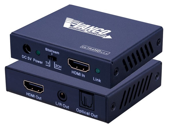 Vanco HD4KAE 4K HDMI Audio Extractor