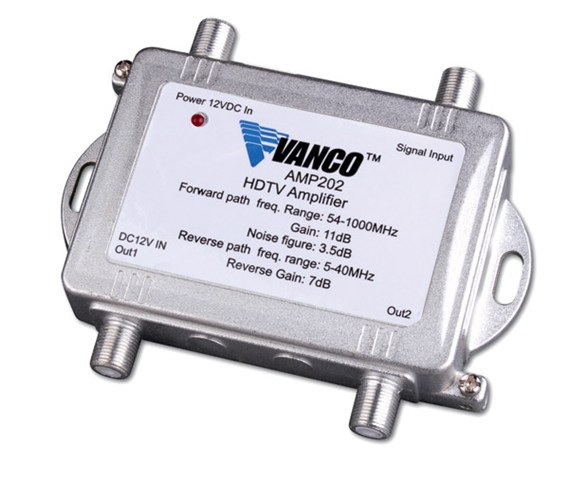 Vanco AMP202 1 x 2 HDTV Digital Bidirectional Signal Amplifier