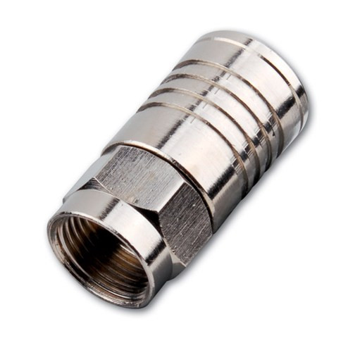 Vanco 3A0012 RG6/U Male Tool Less "F" Coaxial Connector