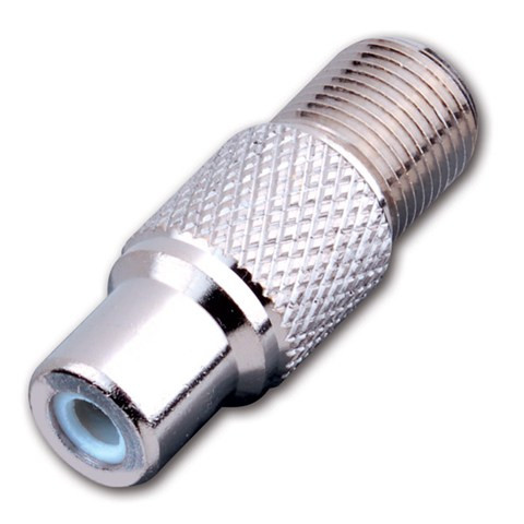 Vanco VAD20 Female "F" to RCA Female Jack Adapter