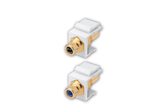 Vanco 820612 Black RCA Keystone Insert