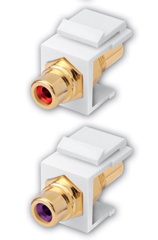 Vanco 820611 Violet RCA Keystone Insert