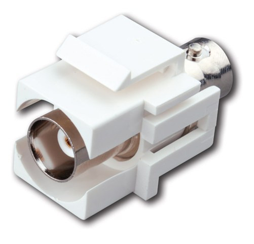 Vanco 820409 White BNC Jack Keystone Insert