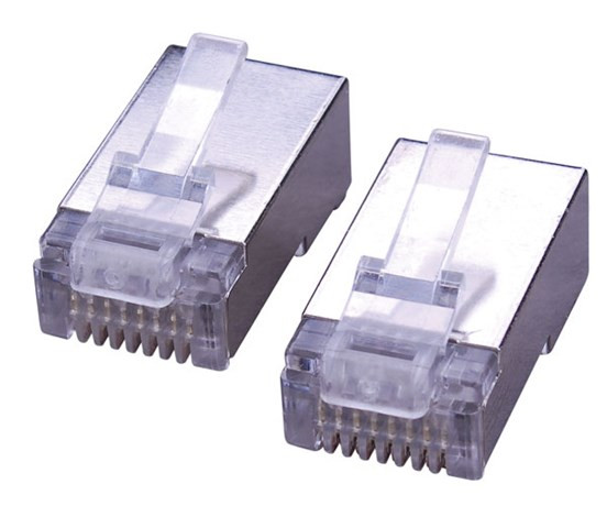 Vanco MTP8C5S-100 8x8 RJ45 Shielded Cat5E Plugs, 100 Pack