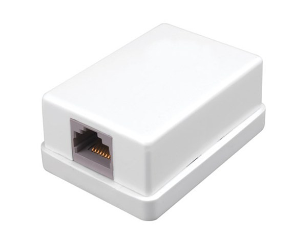 Vanco 820350 Ivory Single Surface Mount Housing