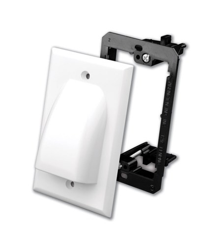 Vanco LV1VAN1AL Flat Panel Bulk Cable Single & Almond Wall Plate