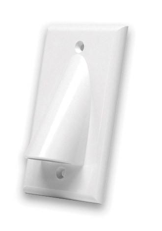 Vanco WPBWB Bulk Cable Single & Black Wall Plate