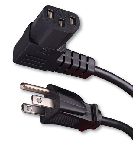 Vanco 339006 6ft. Right Angle Flat Panel TV Power Cord
