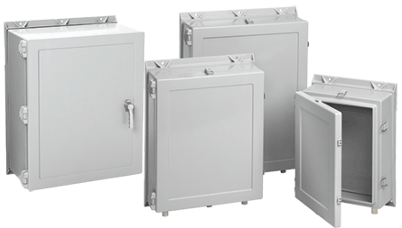 Hoffman A20H2008GQRLP Type 4X Hinge-Cover Quick-Release Latch Fiberglass Enclosure