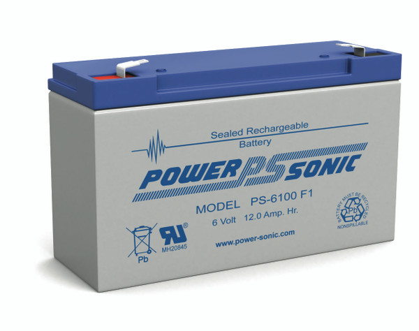 Power Sonic PS-6100F2 Rechargeable Sealed Lead Acid Battery
