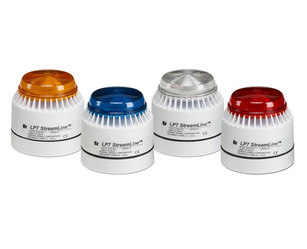 Federal Signal LP7-18-30C 18-30VDC Clear Audible-Visual StreamLine Sounder Strobe Light