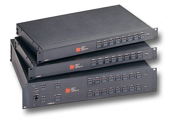 Federal Signal AR2000-M 8-Zone/8 Preset AudioMaster Public Address AudioRouter