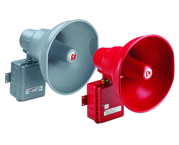 Federal Signal AM300GCX 15W Gray Hazardous Location AudioMaster Public Address Speaker