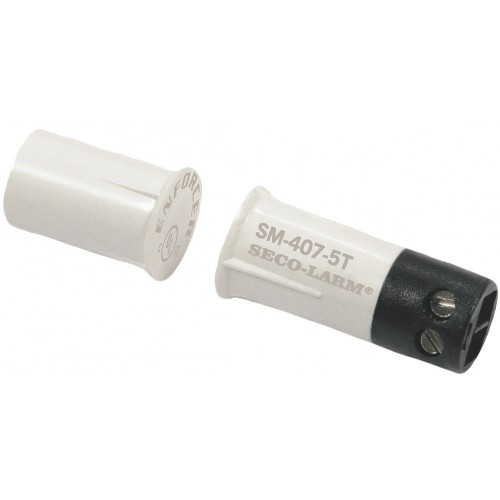 Seco-Larm SM-407-5TQ/W 3/8" Screw-Terminal Recessed-Mount Magnetic Contact