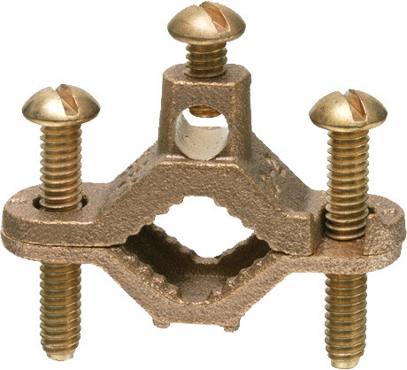Arlington 720DB 1/2 to 1" Pipe Bare Wire Ground Clamp