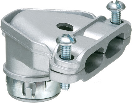 Arlington 84690ST 3/8" 90-Degree Duplex SNAP-TITE Connector