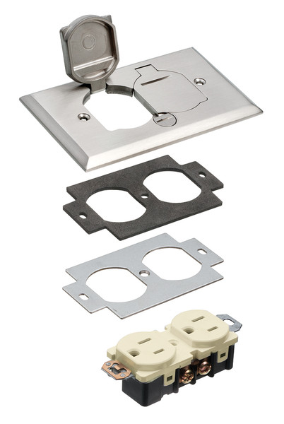 Arlington FLB5330NL Flip-Lid Metal Cover