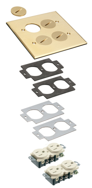 Arlington FLB5540MB Threaded-Plug Metal Cover