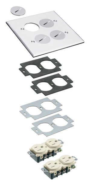 Arlington FLB5540NL Threaded-Plug Metal Cover