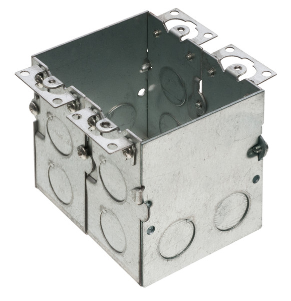 Arlington FLB5548 Steel Two Gang Floor Outlet Box