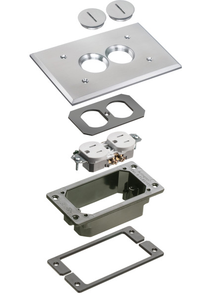 Arlington FLBC101NLTK Concrete Rough-In Floor Box & Trim Kit