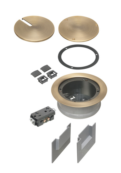 Arlington FLBC5540AB 5.5" Concrete Floor Box Recessed Cover Kit