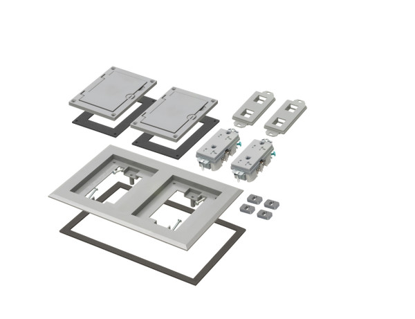 Arlington FLBC8520GY Plastic-Cover Gangable Box Kit