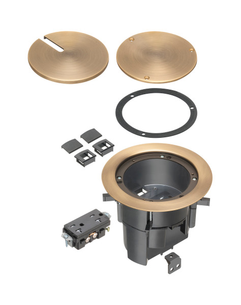 Arlington FLBR5420LA Recessed-Wiring IN BOX Floor Box Kit