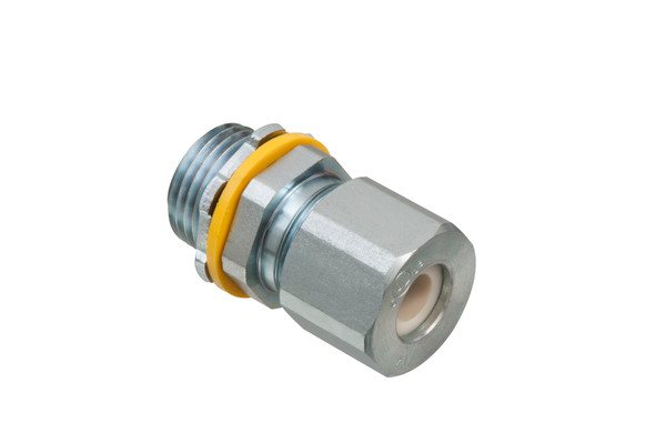 Arlington LPCG503S 1/2" Low Profile Strain Relief Steel Cord Connector