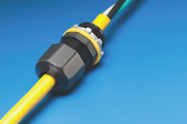 Arlington LPCG507BL 1/2" Low Profile Strain Relief Non-Metallic Cord Connector