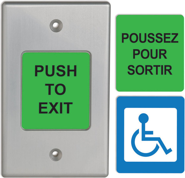 Camden Controls CM-9700C 2" Piezoelectric Push/Exit Switch