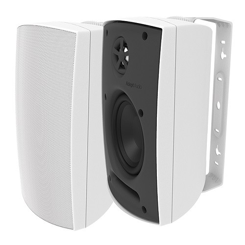 Adept Audio IO60W 6.5" White Surface-Mount Indoor/Outdoor Speakers