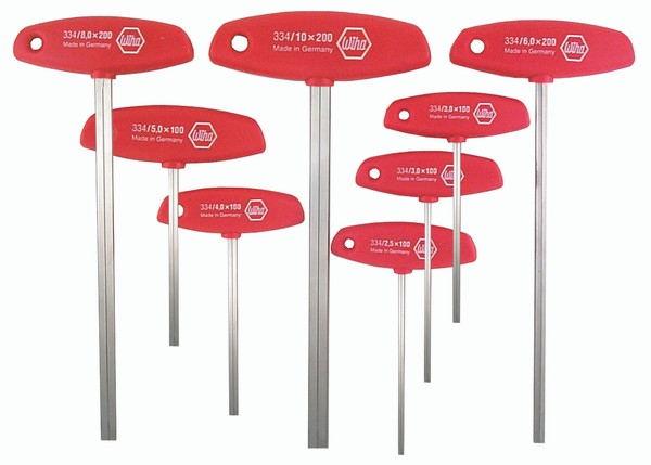 Wiha 33493 8 Piece Soft Grip Hex T-Handle Set
