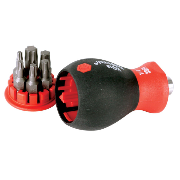 Wiha 38045 7 Piece SoftFinish Stubby Bit Holder Set
