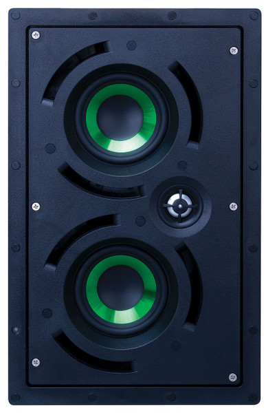 Beale Street IWLCR4-MB Dual 4" LCR 2-Way In-Wall Speaker