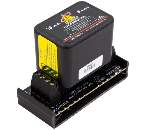 Ditek DTK-2MHLP36BWB Snap-Track Base Data & Signaling Circuit Surge Protector