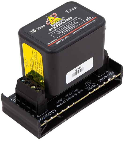 Ditek DTK-2MHLP36FWB Snap-Track Base Data & Signaling Circuit Modular Surge Protector