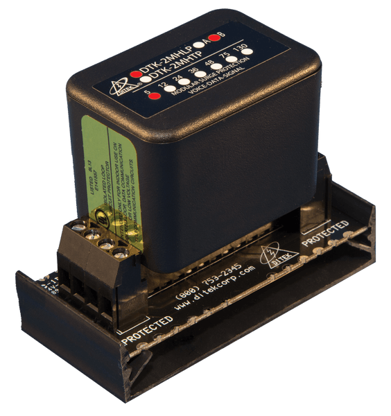 Ditek DTK-2MHLP5BWB Snap-Track Base Data & Signaling Circuit Surge Protector