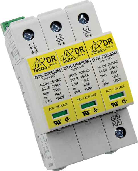Ditek DTK-DR240P3 DIN Rail Surge Protective Device