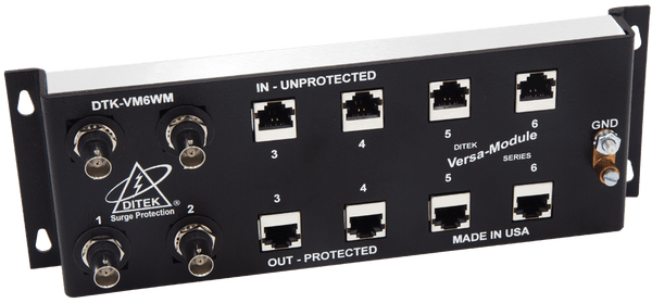 Ditek DTK-VM6WM Versa-Module Series Wall Mount Face Plate