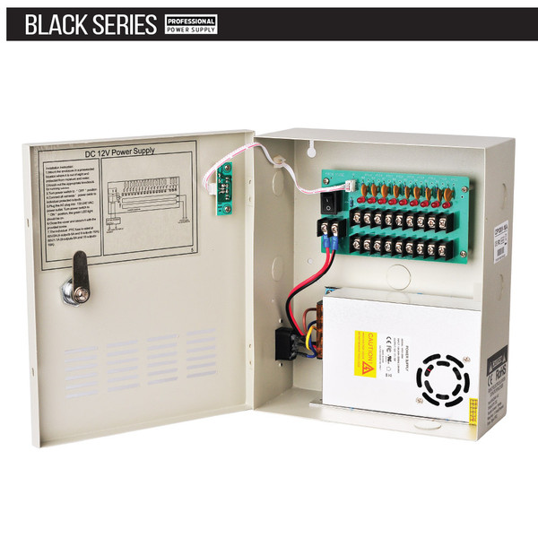 Avycon AVA-PSB-12VDH10A-9 9-Channel 10A Power Supply