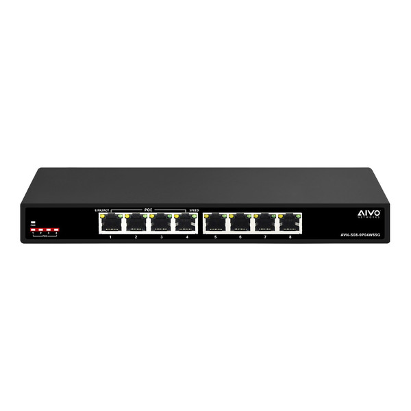 Avycon AVN-S08-0P04W65G 8-Port Network Switch