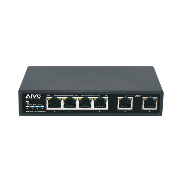 Avycon AVN-S06-2P1U04W90G 6-Port Managed L2+ Gigabit Switch