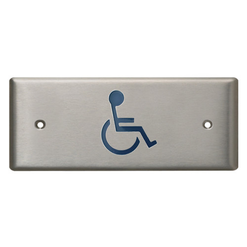 Camden CM-25H/2 Horizontal Narrow "Wheelchair" Push Plate Switch
