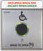 Camden CM-331/42SW-SGLR Wired Touchless switch, 1 Relay, Double gang Stainless Steel Faceplate/ Hand Icon, 'Wave to Open' text and Wheelchair Symbol / Plug-in light ring