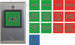 Camden CM-30C (13) English and French Insert Labels, 12V - 28V LED Illuminated (Red and Green): 'Push to Exit', 'Exit', 'Occupied When Lit', Bilingual Versions and Wheelchair Symbol.