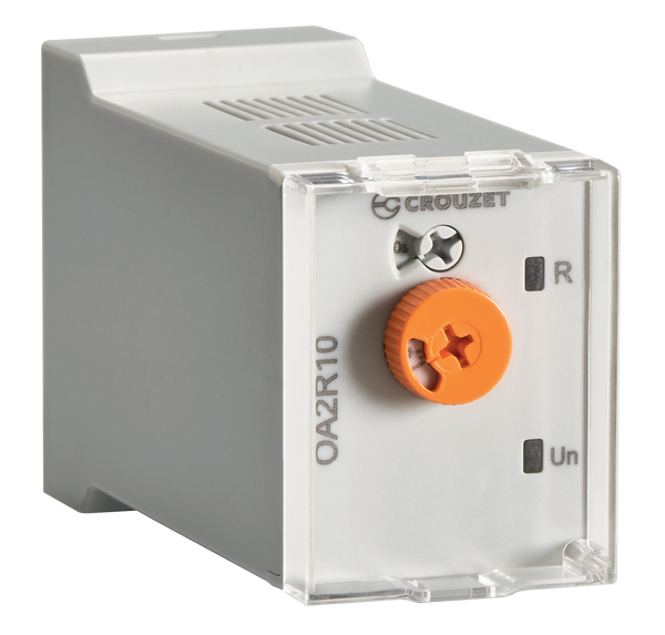 Crouzet OA2R10MV1 Crouzet Timer Syr-Line Syr-Line, Plug-In Timer, Function A, Output 2X10A, 12-240 VACdc, 8 Pins