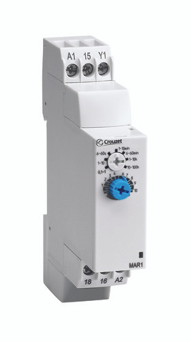 Crouzet 88827135 MCR1 Delay On Break Timer, DIN Rail, SPDT 8A, 24 VDC, 24-240 VAC